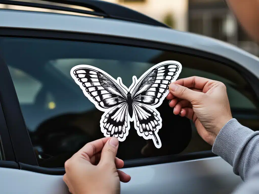 coller des stickers pour décorer sa voiture